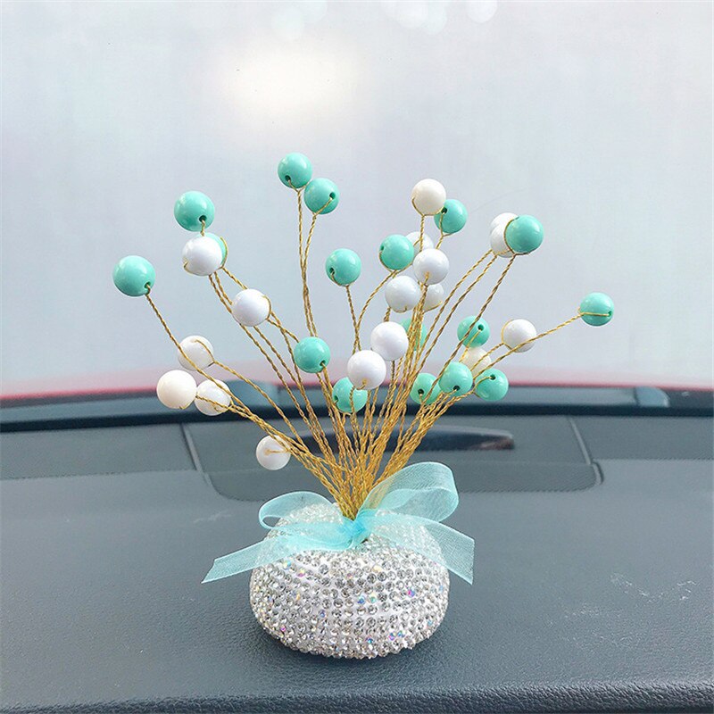 Auto Ornamenten Decoratieve Strass Starry Leuke Auto Decoratie Auto Interieur Decoratie Voor Meisje Auto Interieur Accessoires: Blauw