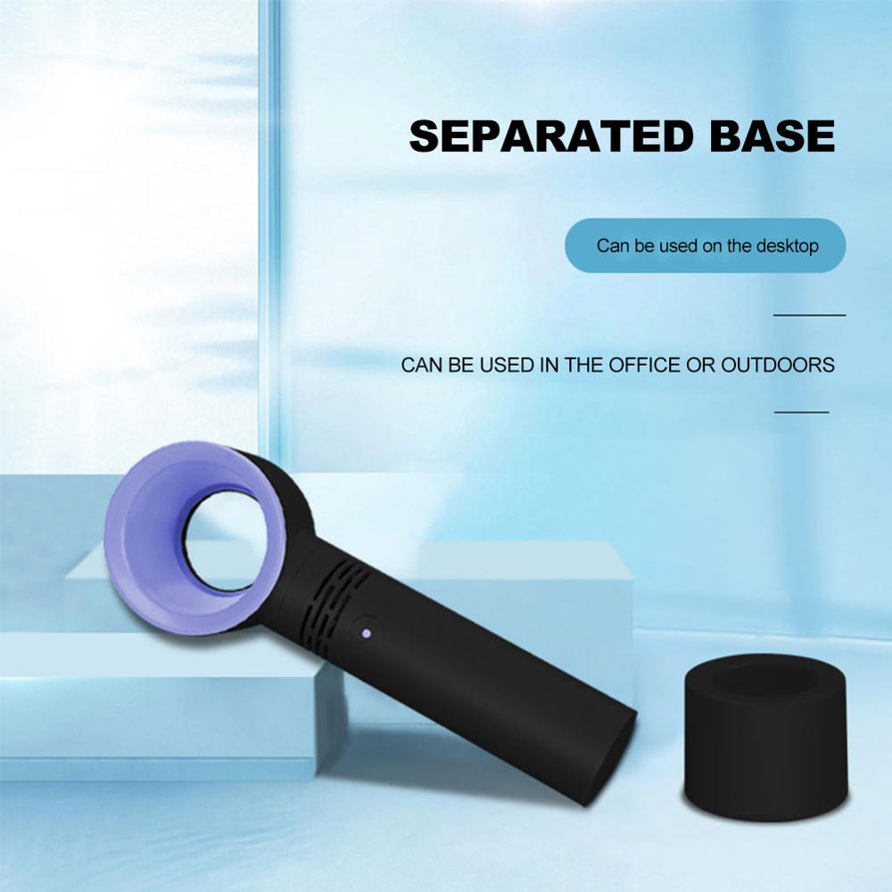 Handheld Portable Bladeless Mini Fan Bladeless Cooler USB Ventilateur Portable Charging Cooling Device Wedding Fans