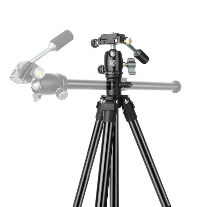 Trépied Horizontal pour téléphone Portable, support de caméra, trépied de voyage léger pour DSLR iPhone avec support de téléphone à distance, sac de transport