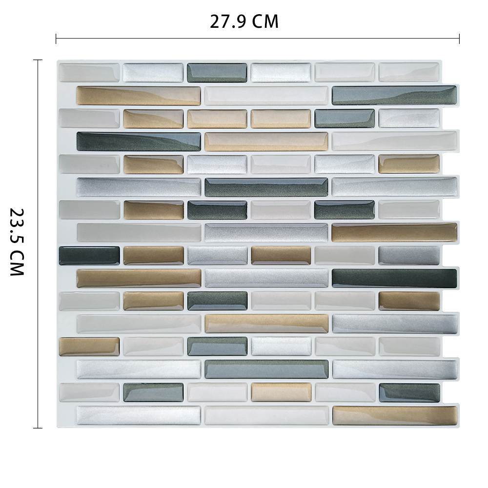 Autocollants en mosaïque vinyle | Écorce et bâton, Backsplash adhésif, bricolage, cuisine, salle de bains, maison murale, carrelage mosaïque: MSOB-142