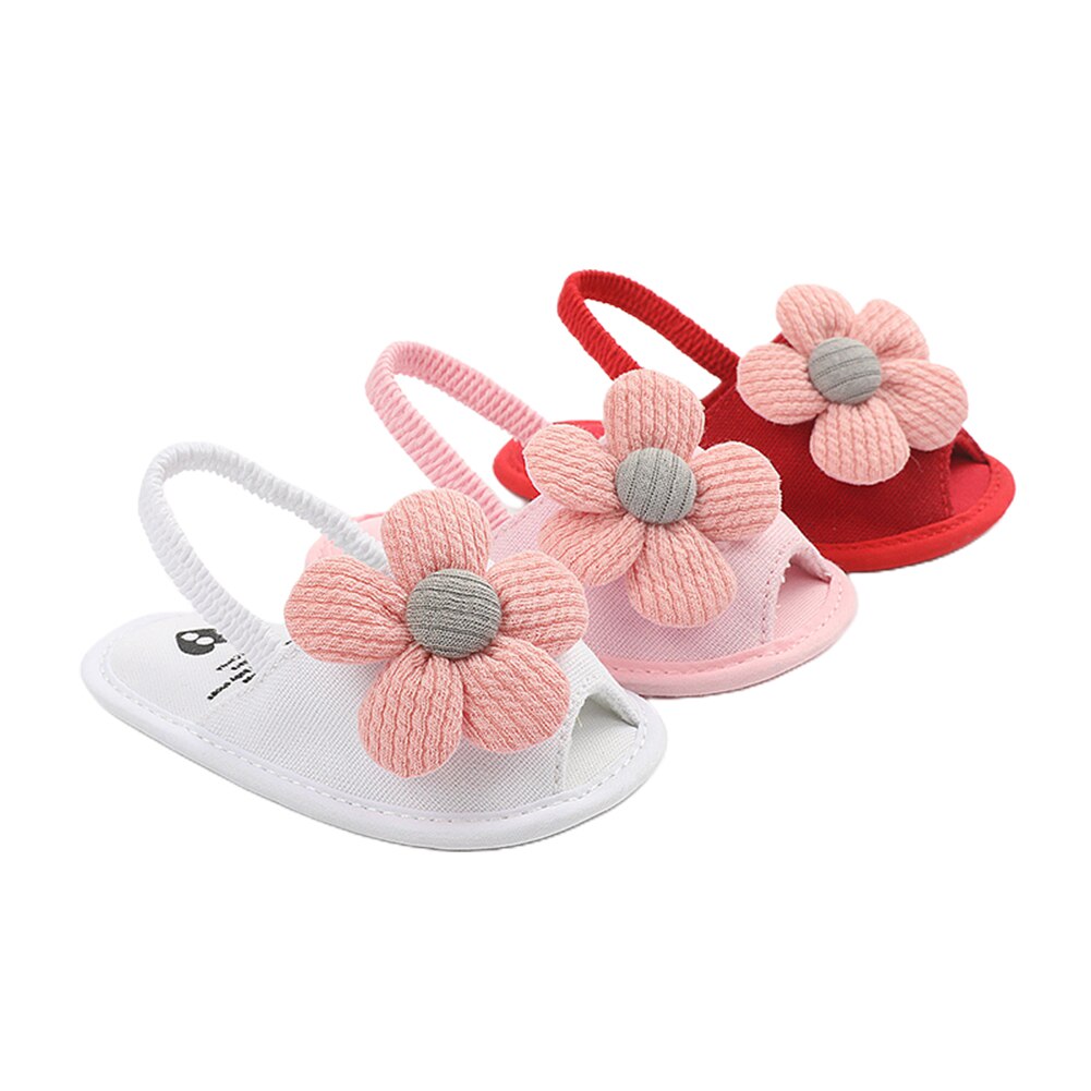 Bebê & crianças roupas do bebê meninas sandálias de flores, sola macia anti-deslizamento sapatos de verão infantil primeiros caminhantes princesa apartamentos