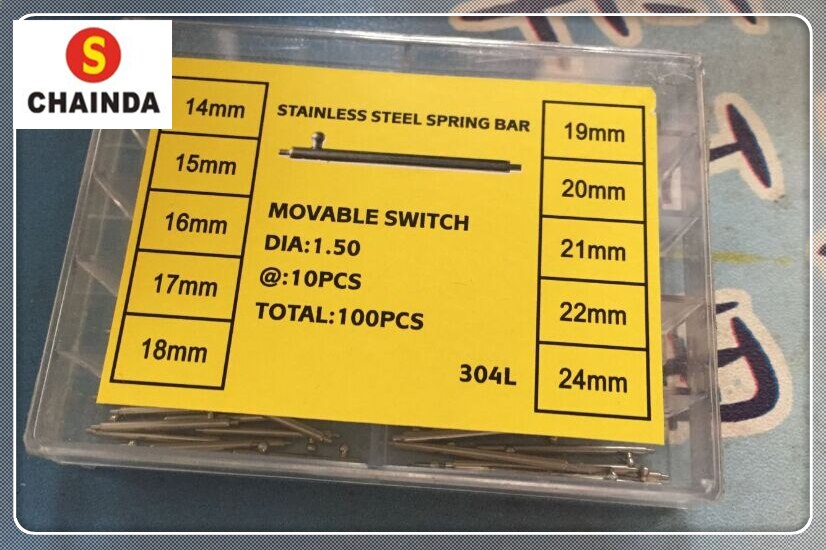 Snelsluiting Rvs 1 Set 100 STKS Rvs Enkele Snelsluiting Lente Bar S... – Vicedeal
