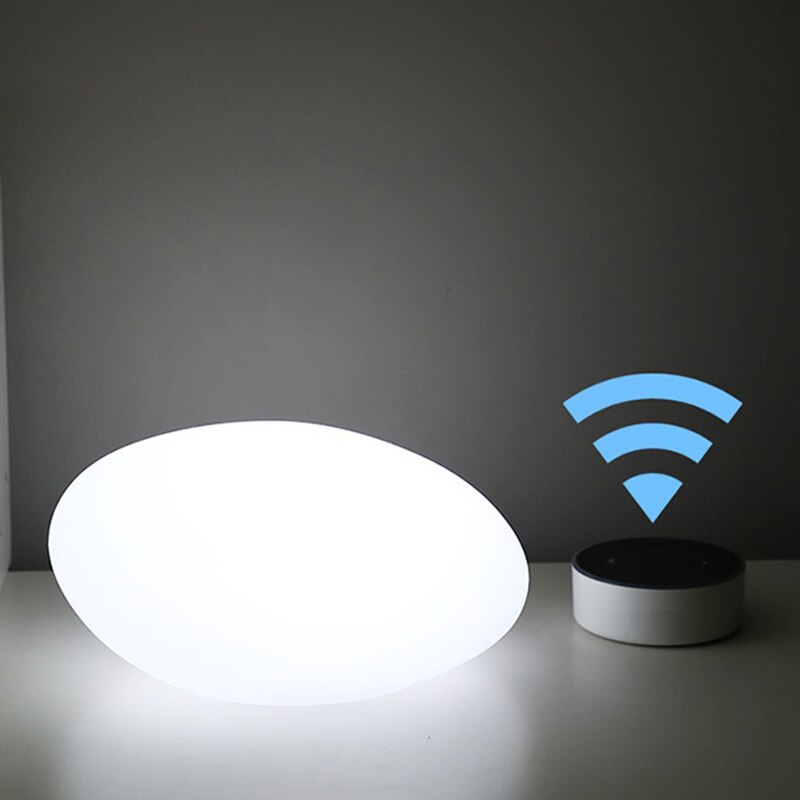 Lampe de chevet intelligente Compatible avec Alexa WiFi lampe de veilleuse contrôlée par la voix/APP pour la maison/chambre