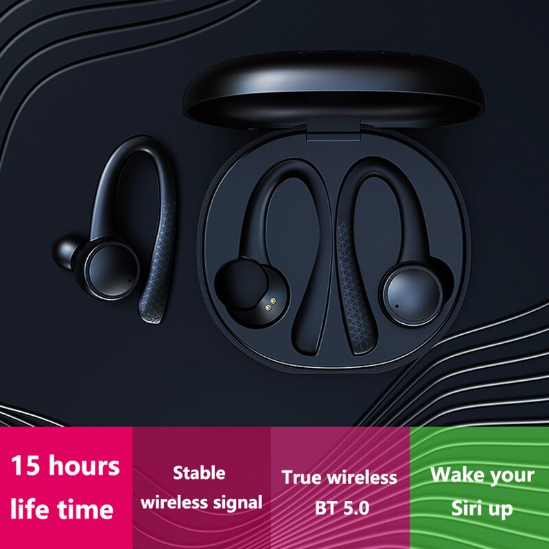 T7 Pro Tws 5.0 Draadloze Bluetooth Oortelefoon Hifi Stereo Draadloze Hoofdtelefoon Sport Headset Met Opladen Doos Waterdichte Hoofdtelefoon