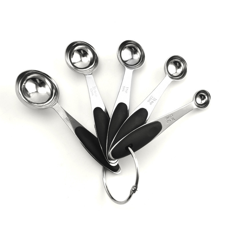 Krumble Maatcups en lepels - Set van 8 - RVS - Goud - Krumble