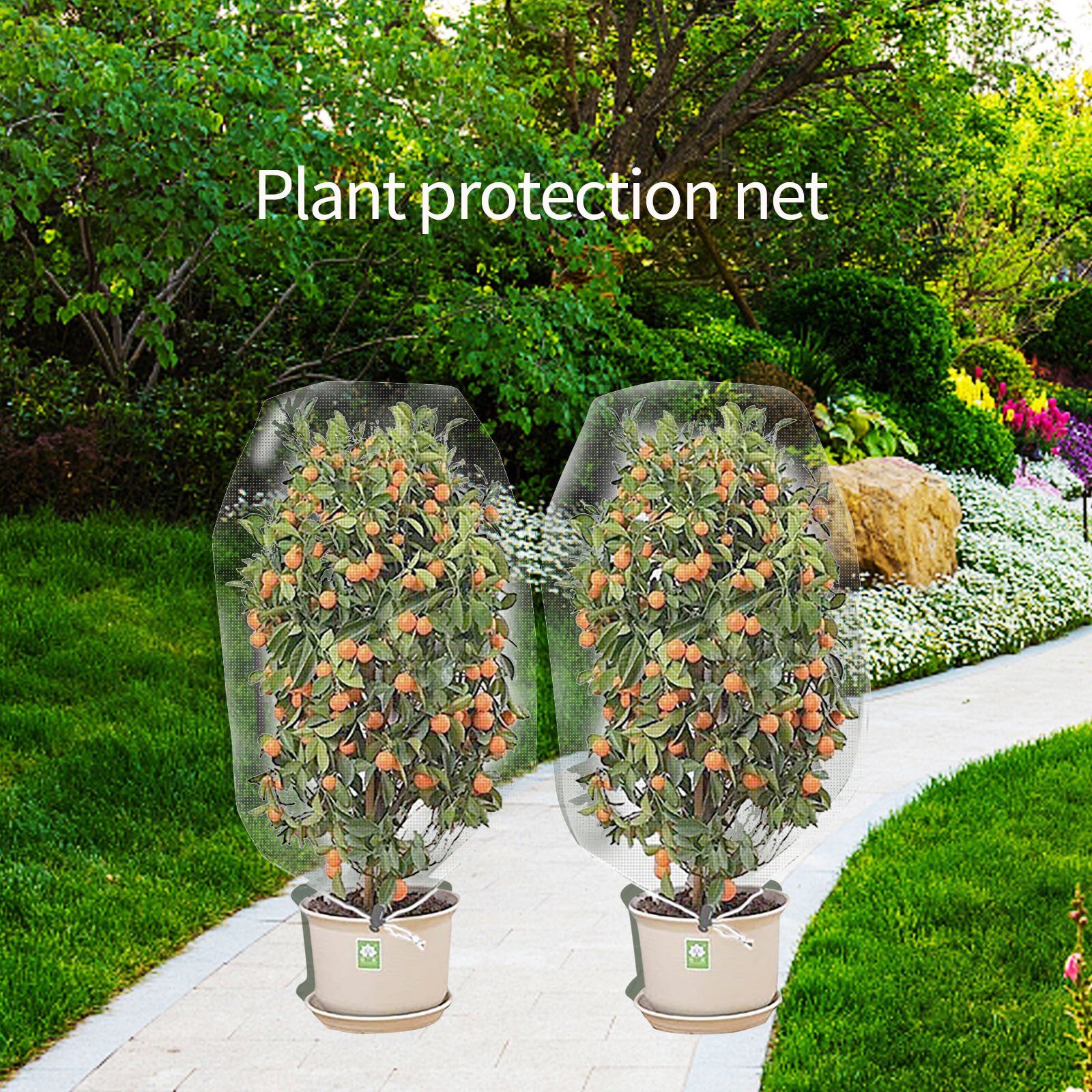 25# Garden Plant Protection Bags Garden Plant Cover Protection Insect Net Is Used To Protect The Flowers Of Plants From Damage
