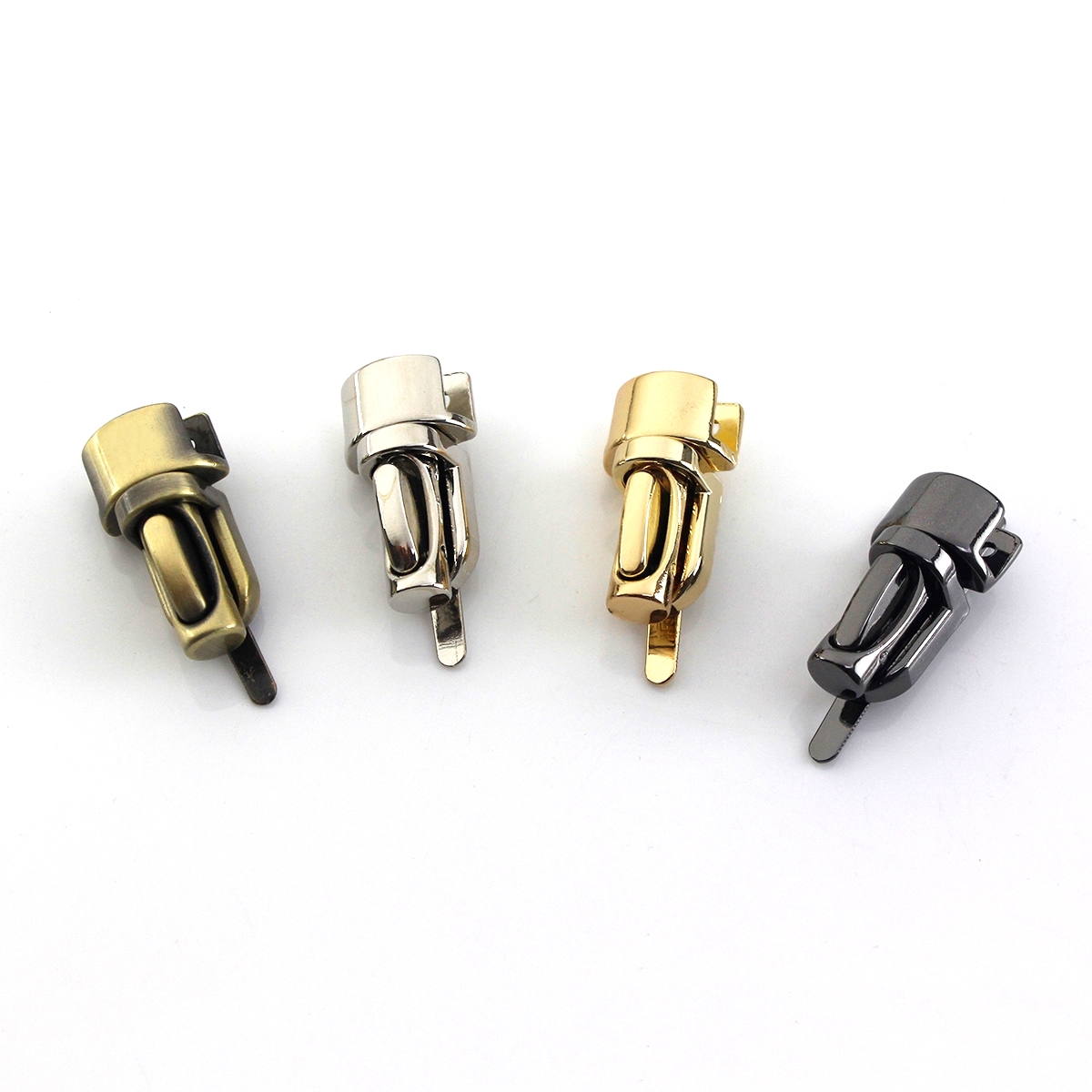 1pcs Metal Strip Push Lock Bag Briefcase Spring Lock Snap Decorative Clasps Closure DIY leather Bag Accessories