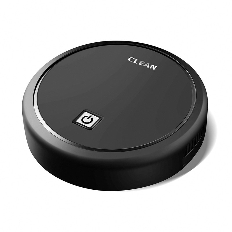 ES23 Robot Vacuum Cleaner Automatic USB Charging Wireless Sweeping Mop Cordless Vaccum Robot Carpet Robots Aspirador Aspiradora: Black