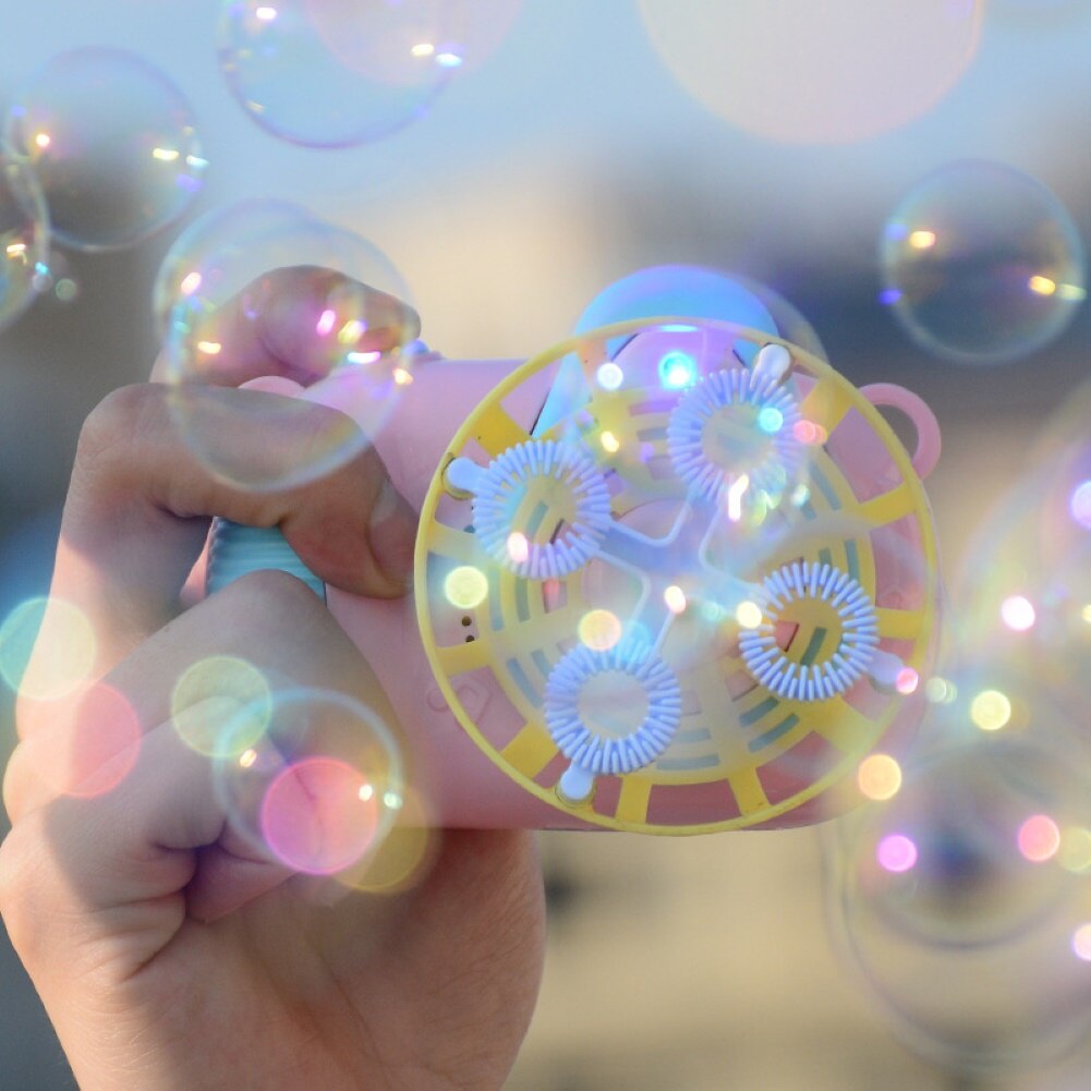 freundlicher Karikatur Fan Kamera Licht Musik Elektrische Wasser blasiert Gebläse Maschine Spielzeug