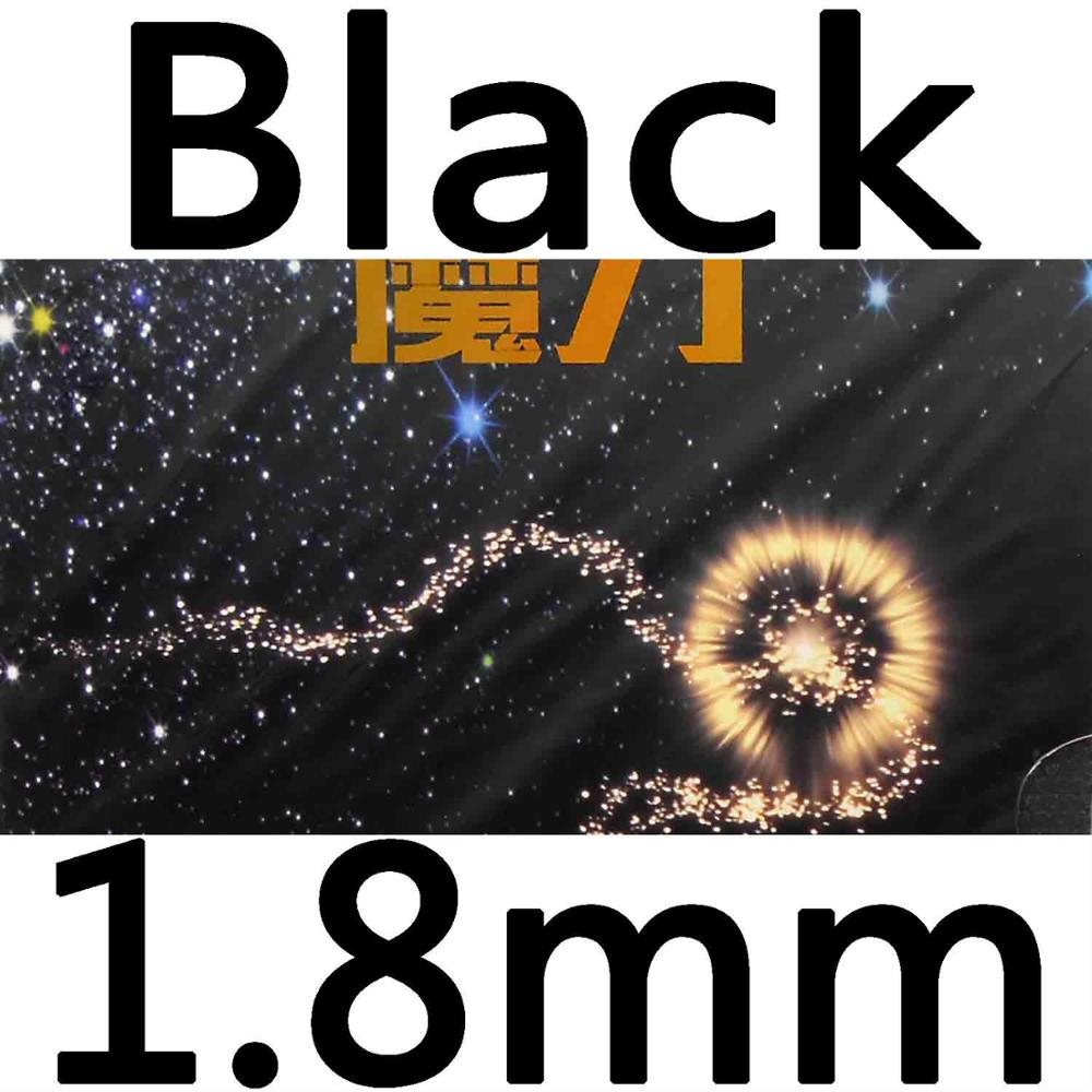 KTL Magic Power Half Long Pips Out Table Tennis Rubber with Sponge: Black 1.8mm
