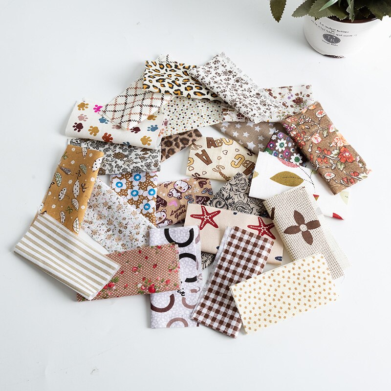 25 Stuks 10*10Cm Bloemen Katoen Patchwork Stof Kerst Bedrukte Stof Voor Naaien Quilt Ambachten TJ0550: 1