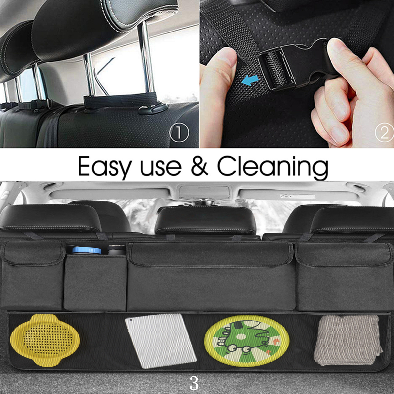 Kofferbak Organizer Seat Terug Opknoping Organizer Auto Achterbank Netjes Opbergtas Grote Capaciteit Voor Sedan Wagon Minivan Mpv Suv