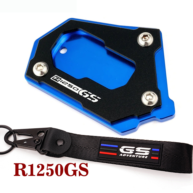 Para bmw r1250gs r1200gs r1250 gs aventura r1200 gs gsa gs1250 hp motocicleta kickstand suporte lateral ampliador almofada r 1250 1200 gs: Laranja