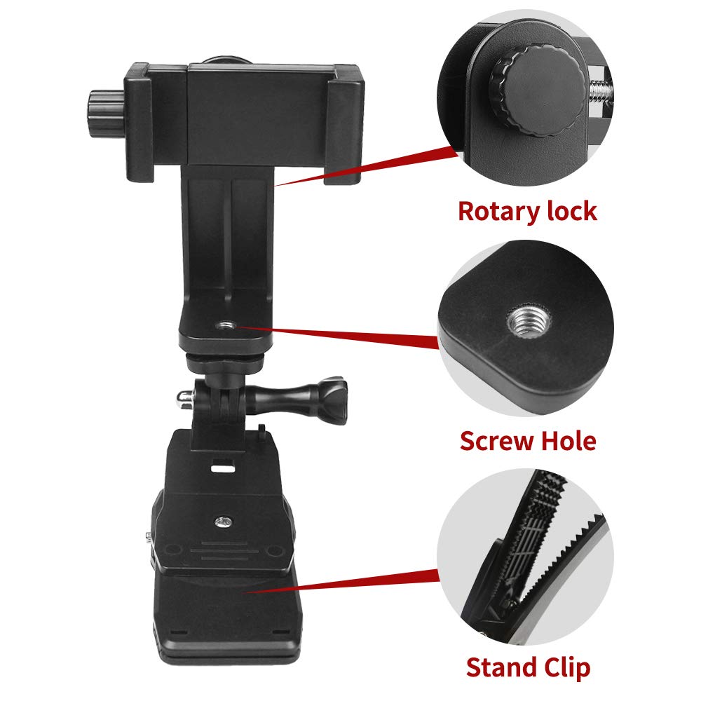 Universal Phone Tripod Mount Smartphone Tripod Adapter Stand Holder Cell Phone Clip Tripod Clamp Selfie Stick Monopod Camera