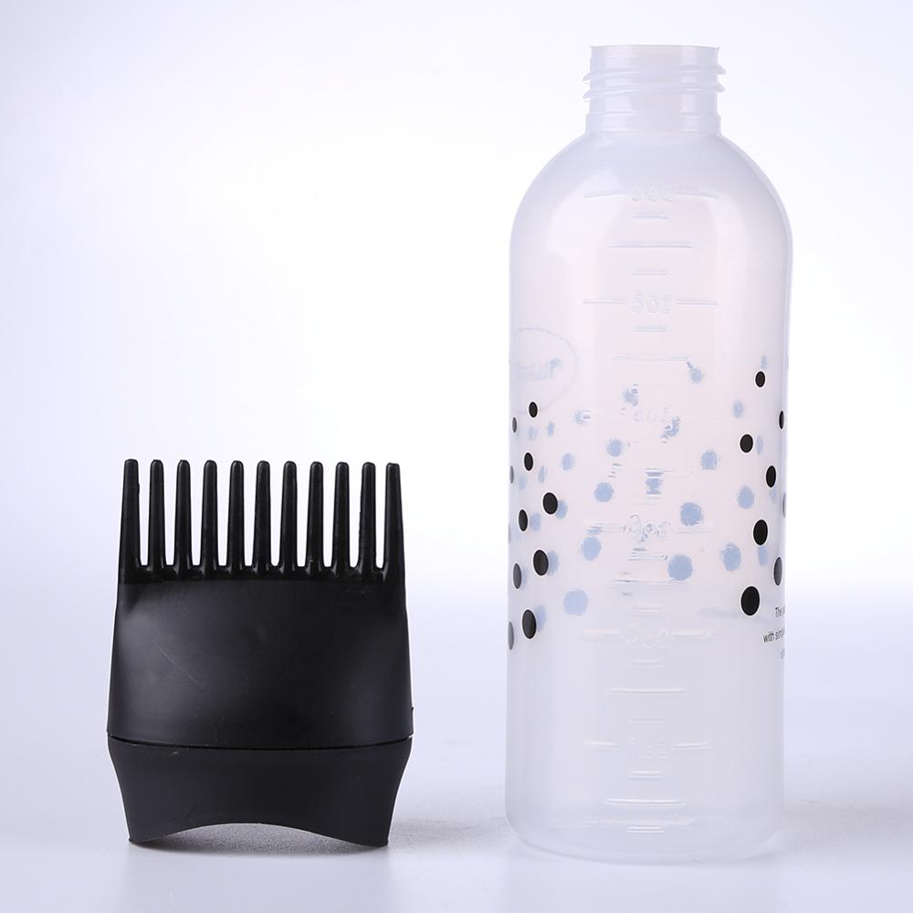Peigne applicateur de bouteille de teinture de cheveux vide Excellent plastique Flexible Durable brosse de distribution de coloration de cheveux 50oz