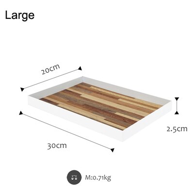 SWEETGO Picnic Tools Storage Plate Table Mat &amp; Picnic Basket Home Decoration Dessert Food Trays Camping Garden Party supplier: Large tray