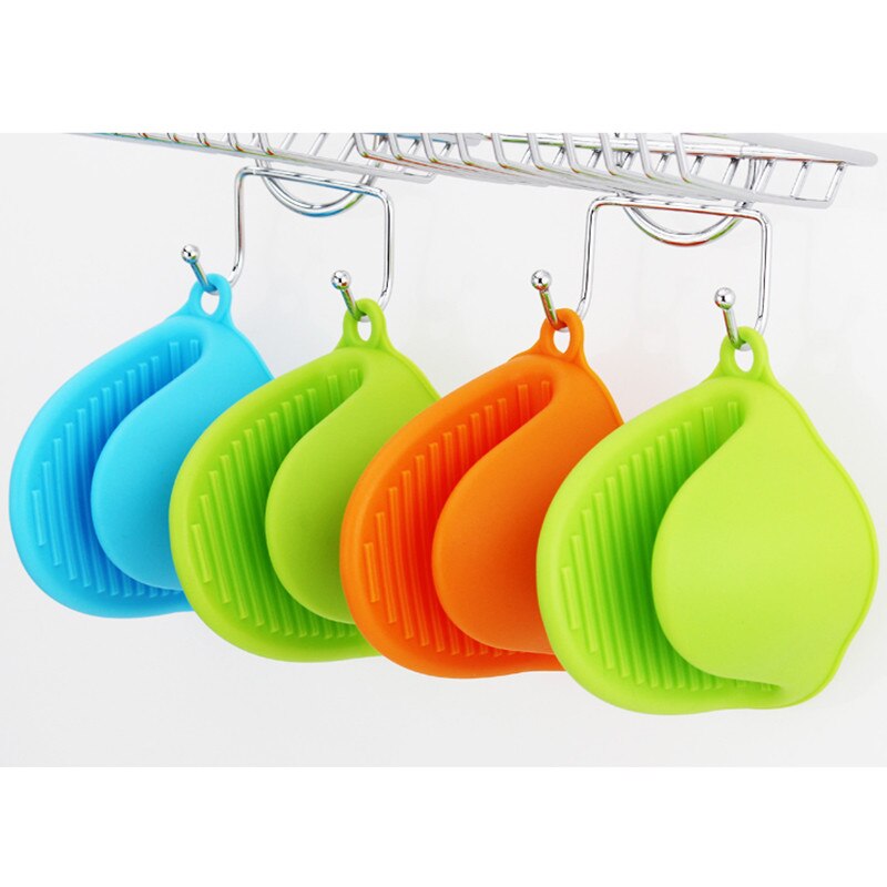 Silicone Kitchen Candy Colors 1PCS Kitchen Cooking Microwave Oven Mitt Insulated Non-slip Glove Heat Resistant