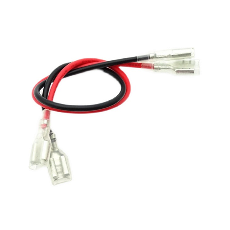 10pcs 2.8MM/4.8MM/6.3MM plug-in spring wire terminal block wire with sheath single head double head connection wire harness: Dark Grey / Line Connector / Under 5Pcs / Female Insert