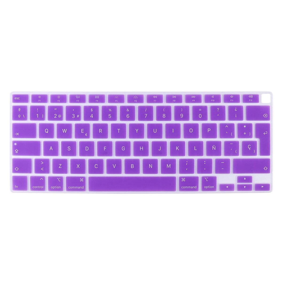 UNS/EU Geben Typ Spanisch/Russisch/Französisch Englisch Tastatur Abdeckung Für MacBook Air 13 A2179 A2337 touch ID Transparent Haut: EU Spanish purple