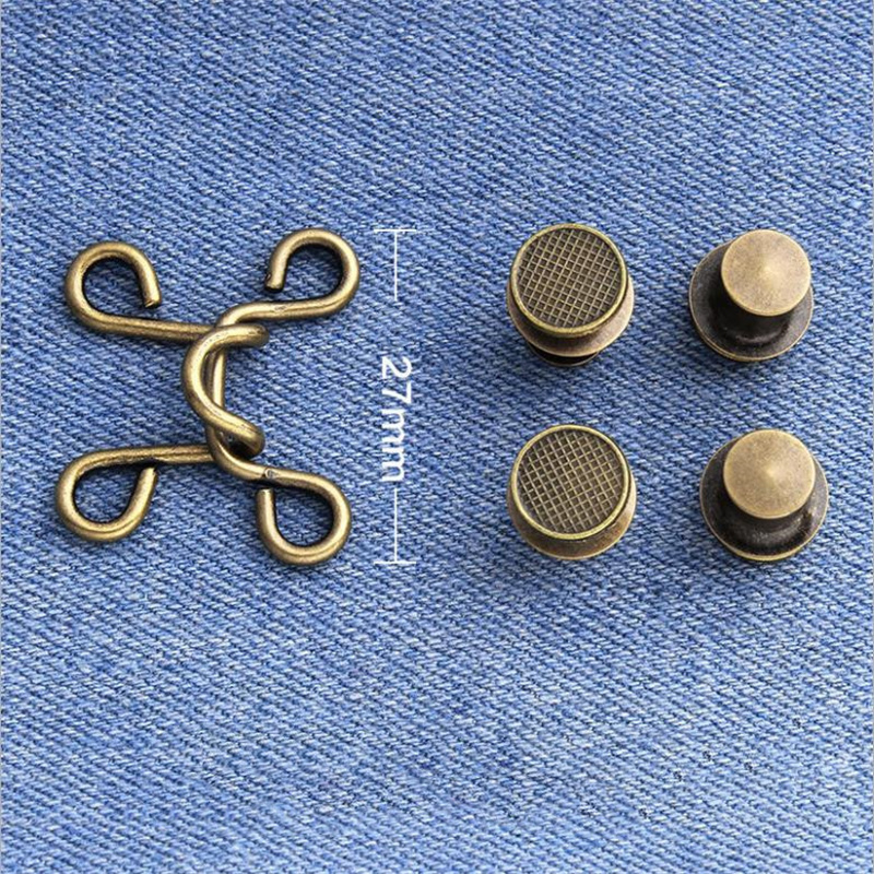 1/5Set Adjustable Jean Button Pins Detachable Meta... – Grandado