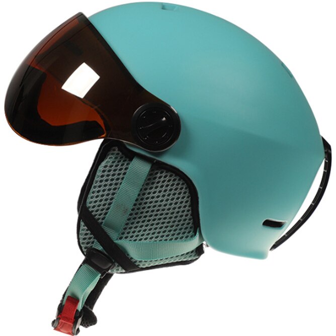 Män kvinnor barn skidhjälm med skyddsglasögon maskskydd moto snabb skateboard skoter snowboard skridskoåkning casco klättring capacete casque: Grön / M