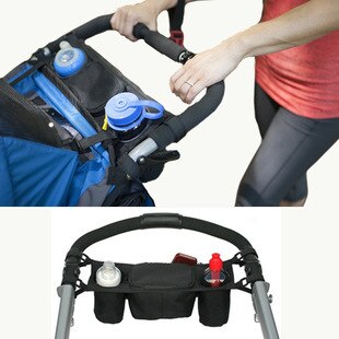 Organizador de cochecito de bebé, bolsa de pañales de mamá, accesorios para cochecito, bolsa de botella, bolsas colgantes, bolsa de pañales,