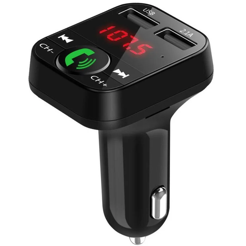Bluetooth 5,0 fm Absender Auto Bausatz MP3-Modulator Spieler drahtlose Freis prec heinrich tung Audio--Empfänger Dual-USB-Schnell ladegerät 2.4a