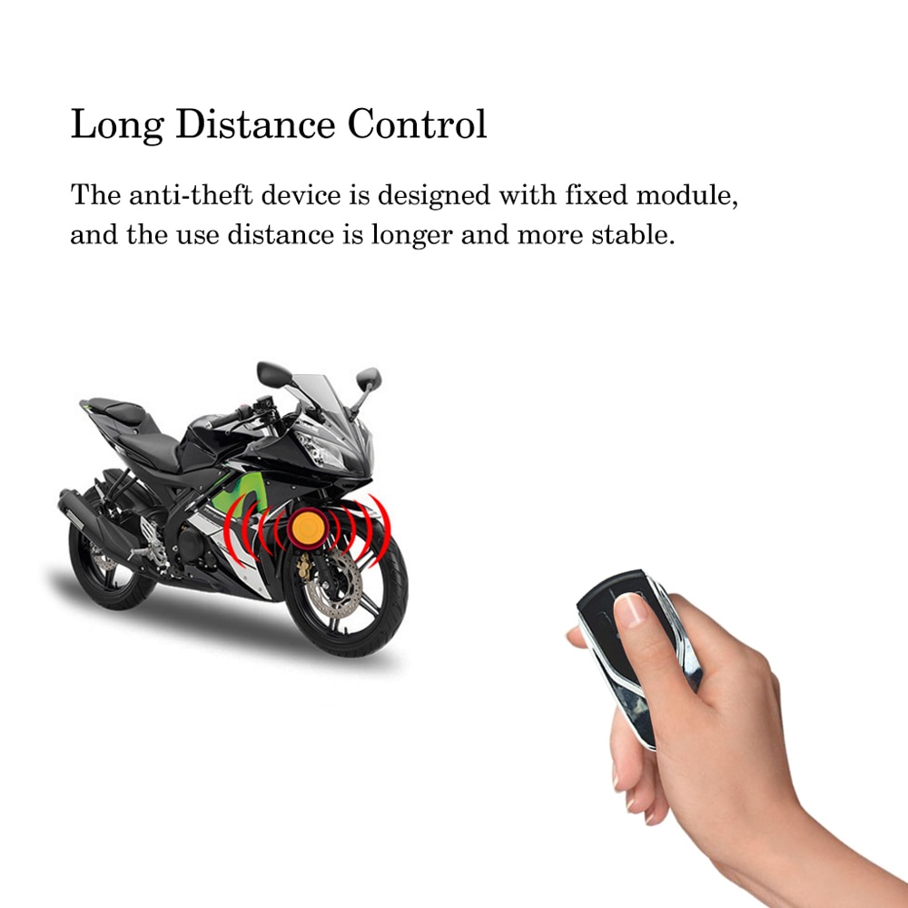 Universal 12V Motorcycle Alarm System Scooter Anti-theft Security Alarm System alarma moto Remote Control Engine Start
