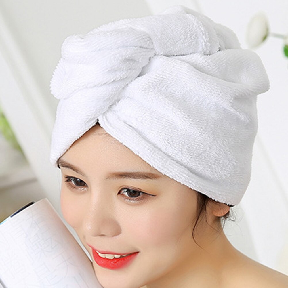Vrouwen Microfiber Haar Handdoek Wraps Quick Dry Hoed Badmuts Voor Lange Dikke Krullend Haar