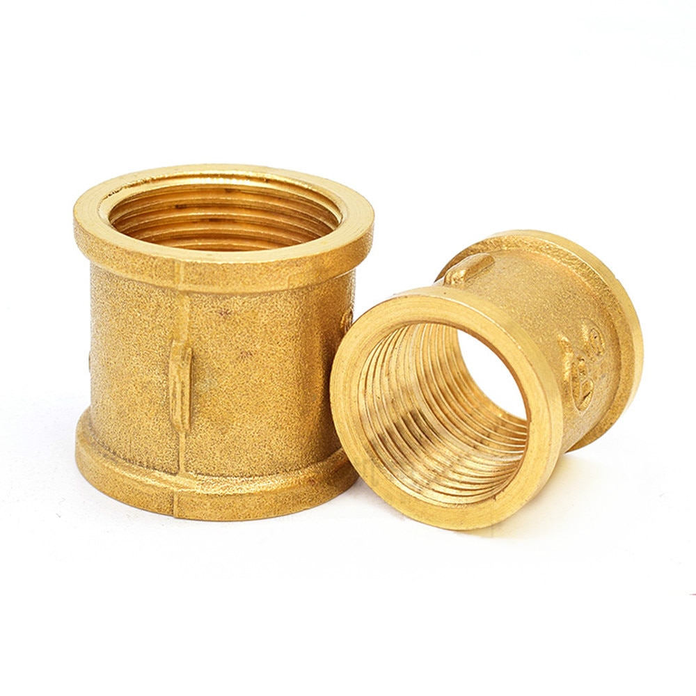 Brass Copper Hose Pipe Fitting Hex Coupling Coupler Fast Connetor Female Thread 1/8" 1/4" 3/8" 1/2" 3/4" BSP