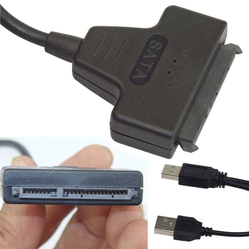 USB2.0 Naar Sata Adapter Kabel 48 Cm Voor 2.5 Inch Externe Ssd Hdd