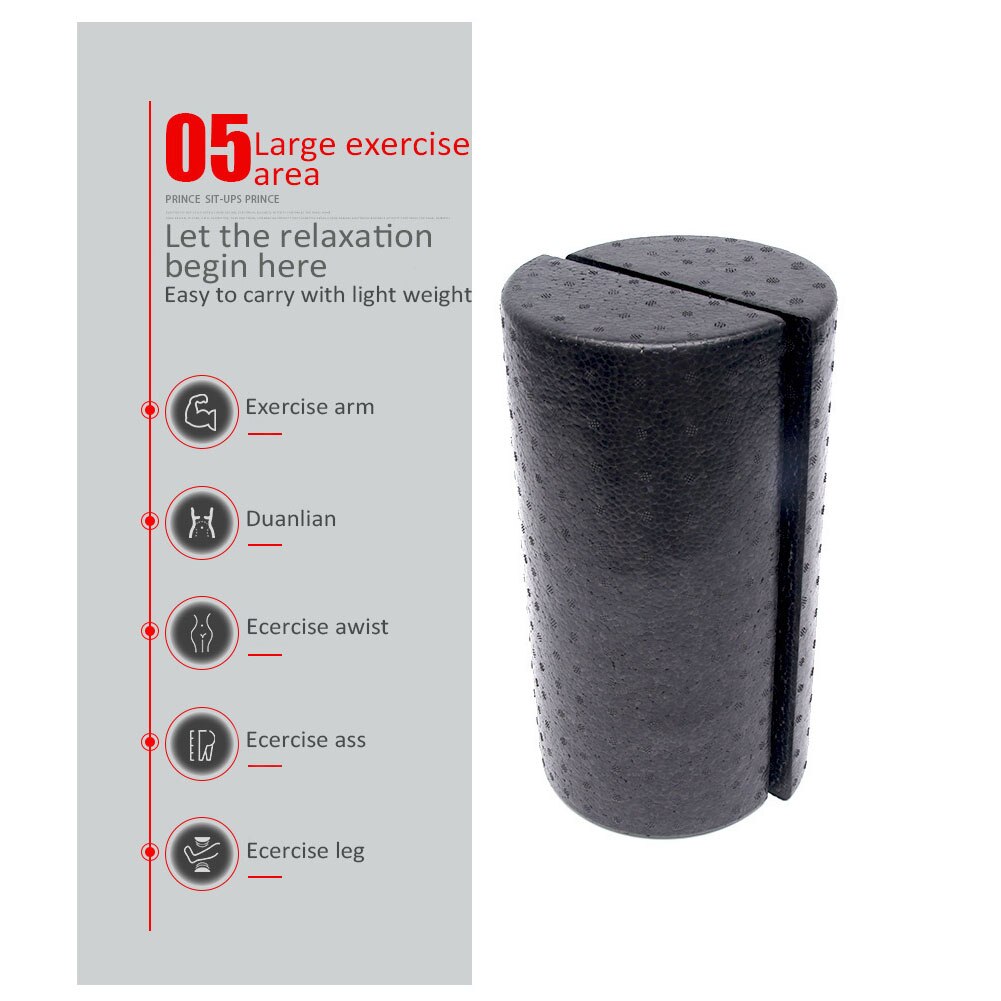 Half Round Yoga Column Roller Fitness High Density Molded Half Foam Roller Sturdy Fitness Promoter Practice Promoter
