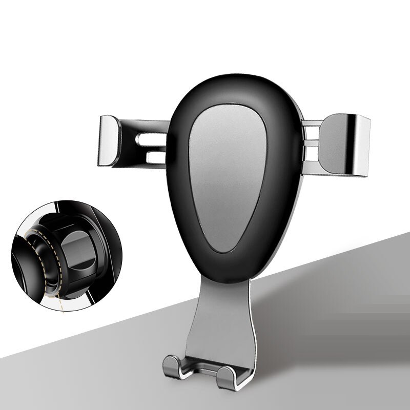 Luckybobi auto telefoonhouder voor telefoon in auto ventilatierooster zwaartekracht clip montage metalen mobiele telefoon houder gps standaard universeel  s02