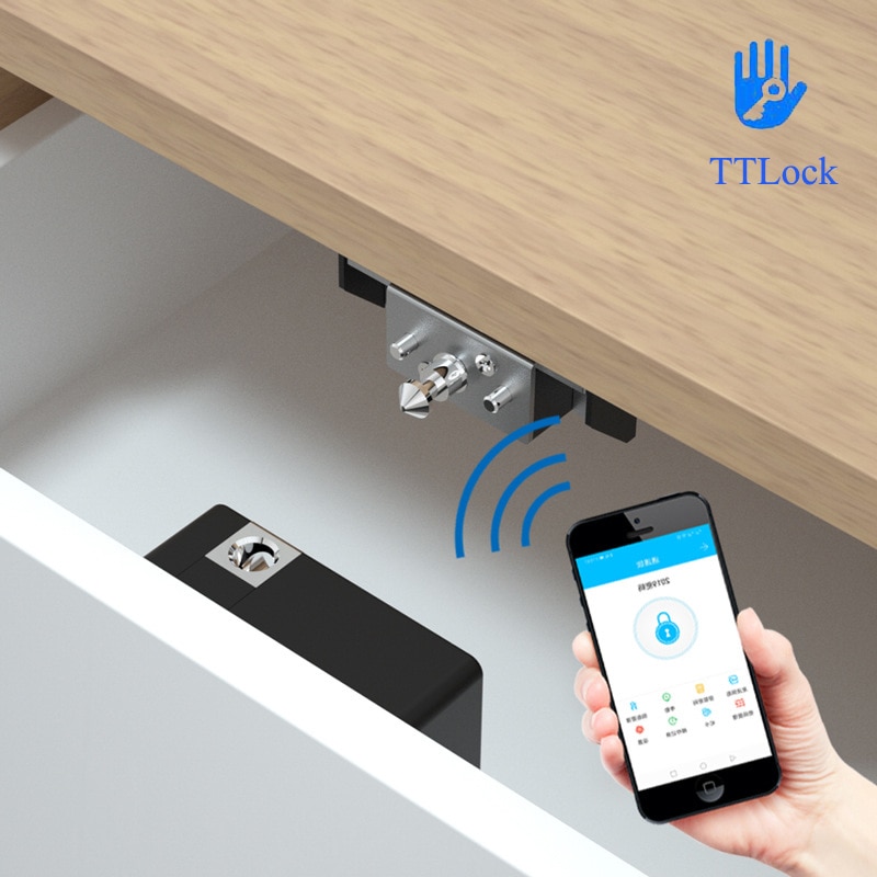 TTLock APP teléfono remoto sin llave Invisible oculto armario cajón tarjeta cerradura