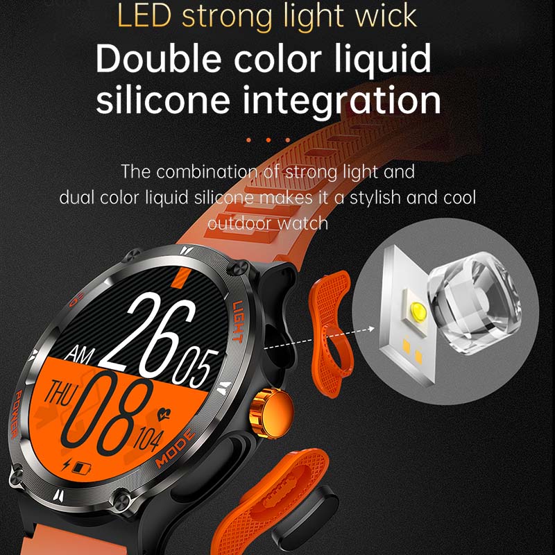 Montre intelligente de camion GPS militaire pour hommes, écran HD AMOLED, fréquence cardiaque, montre intelligente de sport étanche IP68, Android IOS, extérieur, , 2024