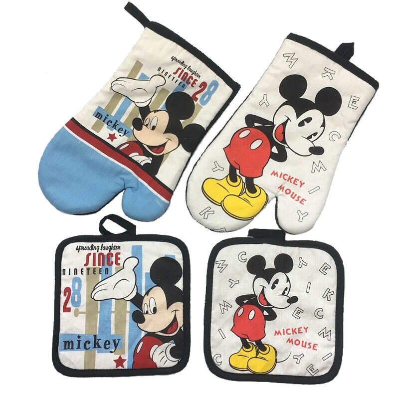 Gant micro-ondes manique ustensiles de cuisson bleu et blanc 100% coton mitaines de four et tapis de manique pour Bbq ou cuisine gant de cuisson 38