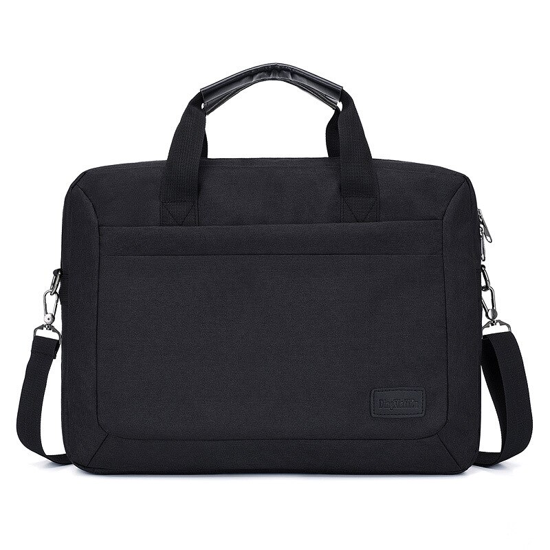 Laptop Tas Unisex Waterdichte 15Inch Beschermhoes Schouder Messenger Tassen Casual Reizen Computer Notebook Handtas Aktetas: Black