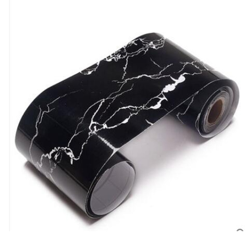 Self-Adhesive Wallpaper Borders 3D Marble Texture Luxury Home Decor Kitchen Bathroom Waterproof Removable Wall Stickers 3D Decal