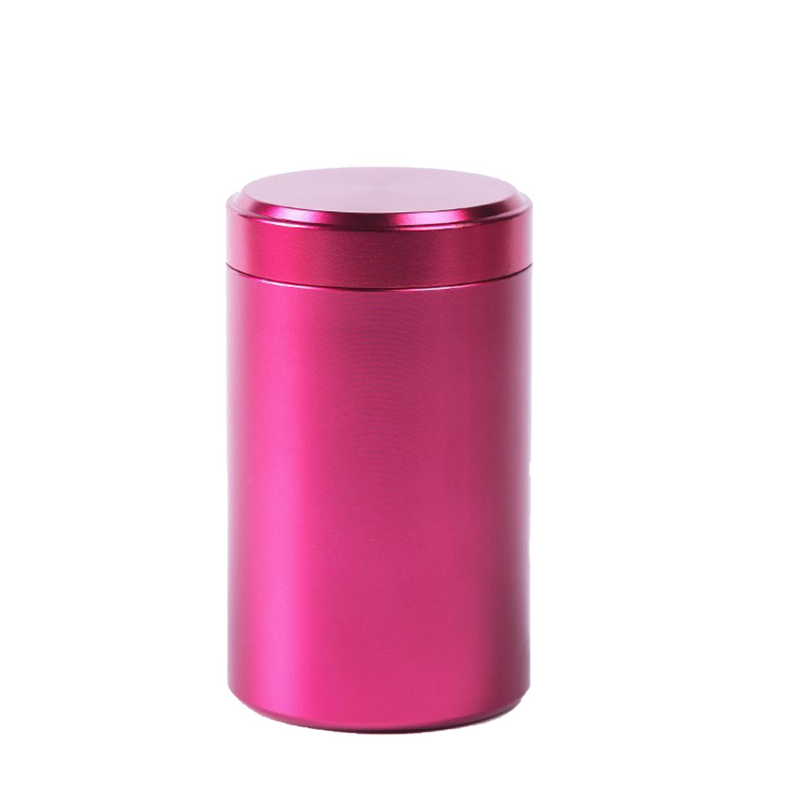 Lata sellada de Metal de aluminio anodizado multifuncional, Color sólido, portátil, paquete de té de viaje, producto práctico para el hogar: Rojo