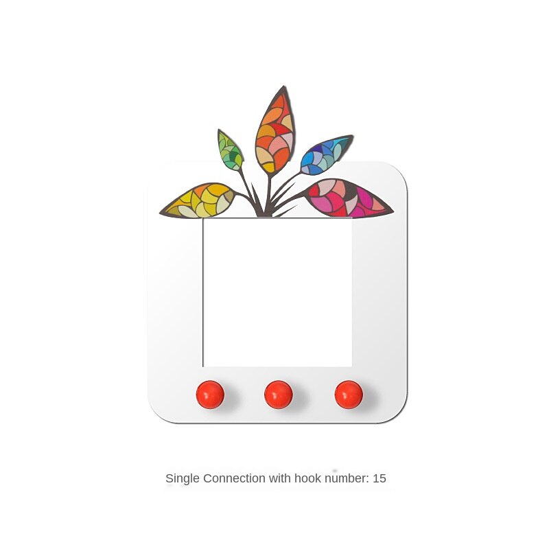 Bon augure oiseau interrupteur décoration pâte moderne Simple cadre couverture prise Protection couverture peut être carte peut coller Stickers muraux: 15