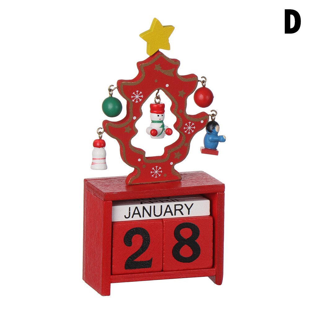 Christmas Wood Christmas Advent Calendars Christmas Decorations for Home Xmas Ornament: D