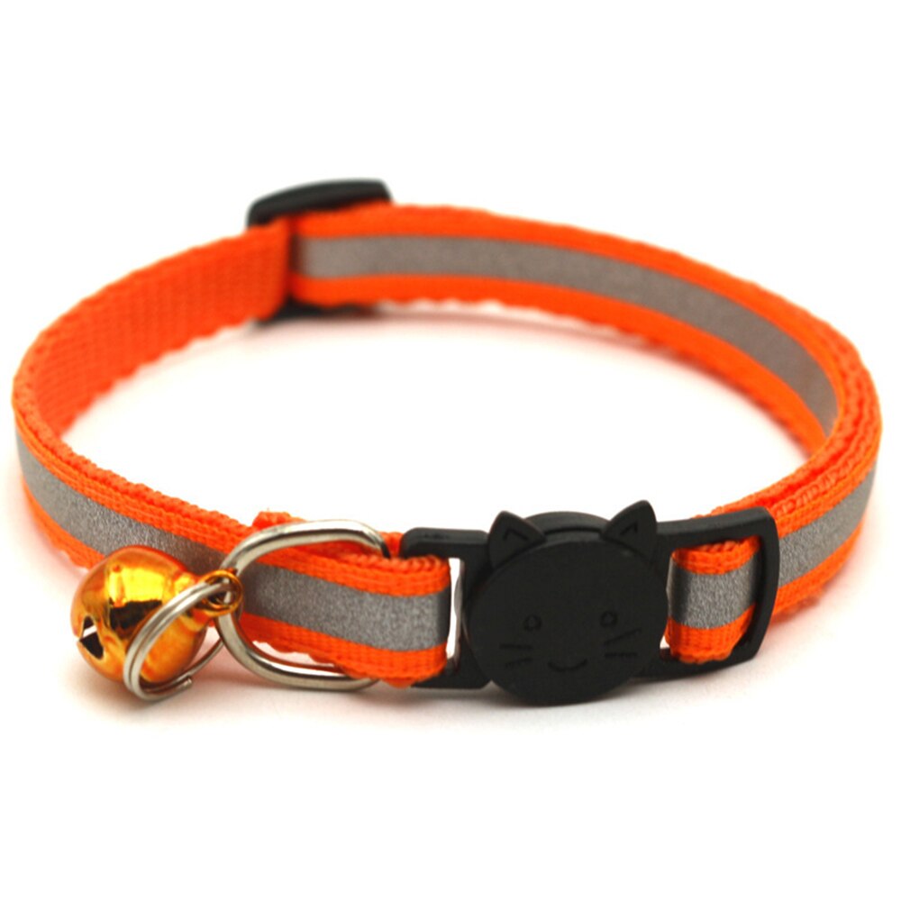 Reflecterende Halsband Met Bel Veiligheid Kat Halsbanden Puppy Halsband Voor Katten Kleine Honden Solid Pet Kraag Chihuahua Producten: 11