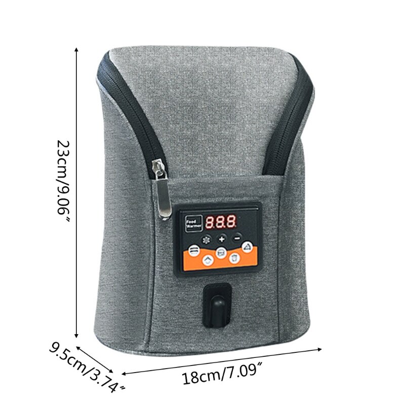 Chauffe-biberon USB multifonction pour voiture 066B, chauffage à deux bouteilles USB pour le lait, Thermostat de voyage, température réglable