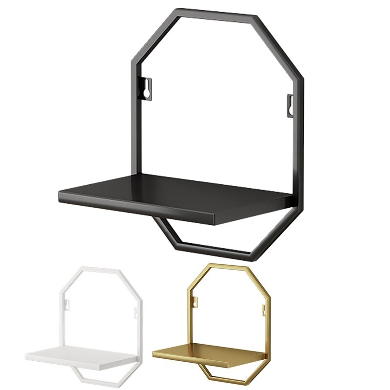 Creative Storage Display Shelf Wall Mounted Storage Rack Wall Display Craft Shelves Kitchen Bedroom Living Room Stand
