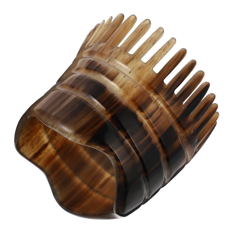 1 Pc Head Massage Comb Horn Shampoo Brush Hair Scalp Comb Head Massage Comb Wide Teeth Massage Brush