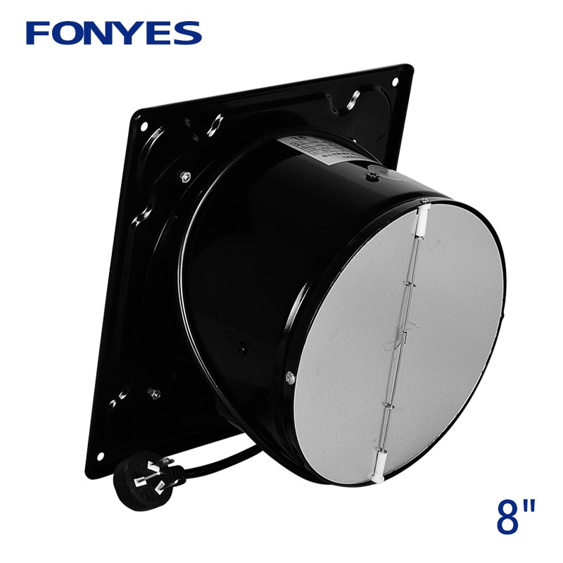 8 inch metal exhaust fan air vent extractor ventilation wall fan for kitchen axial industrial ventilator window fan 200mm 220V