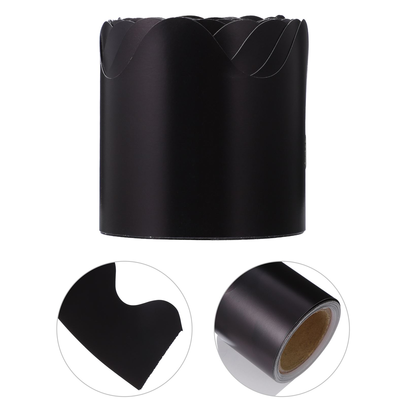 5M Blackboard Border Paper Roll Classroom Decor Supplies Chalkboard Edge Trim Bulletin Board Accessory Teaching Tools: black