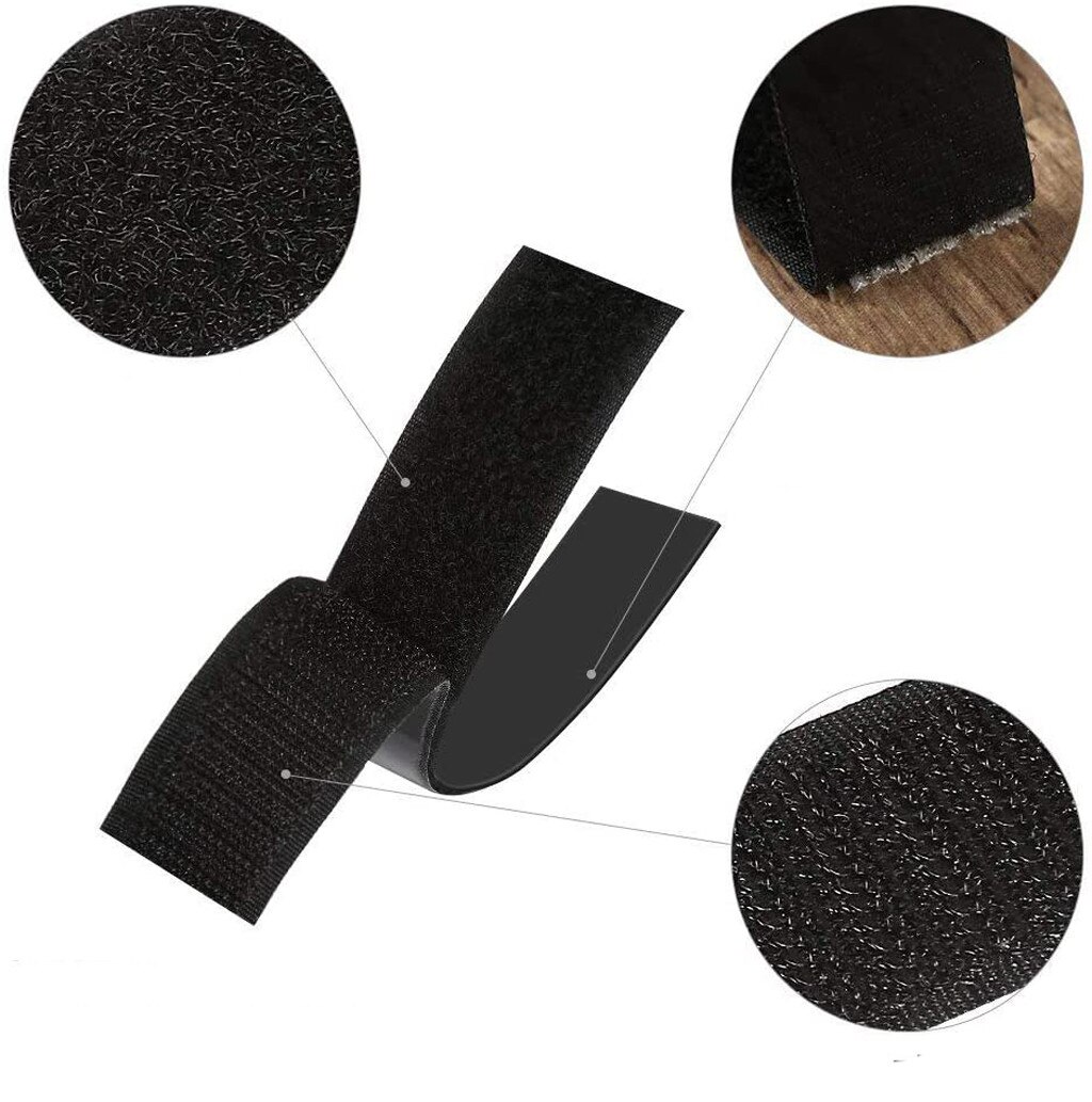12Pcs Hook and Loop Tape Fastener Sticky Backed-Double Sided Strips DIY Strong Self Adhesive Hooks and Loops Fastener Tape L1013