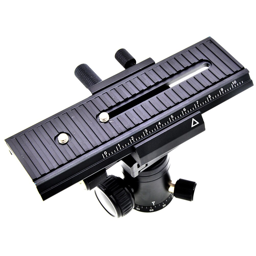 1 Pcs 2-Weg Macro Focusing Rail Slider Met 1/4 Inch Schroef Gat Voor Canon Olympus Samsung Sony Nikon digitale Dslr Camera