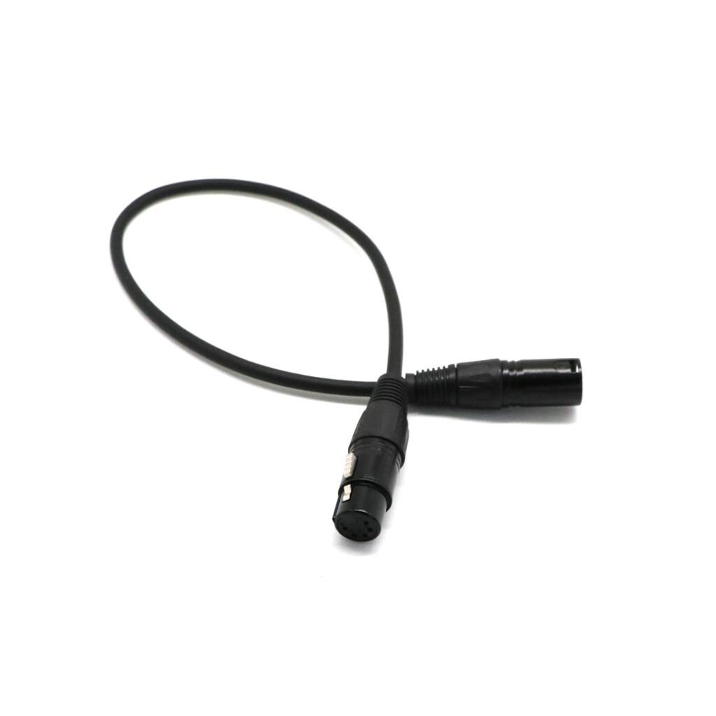 5Pin Female To 3Pin XLR Male DMX Adapter Cable Lead Lighting Accessory